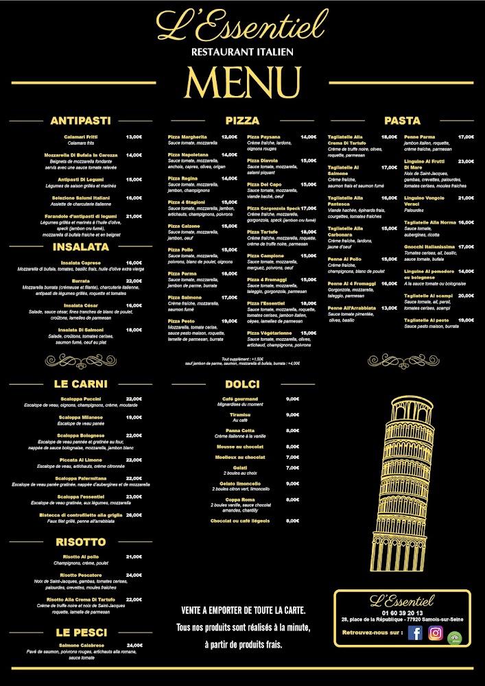 L’ESSENTIEL - Menu Image 1